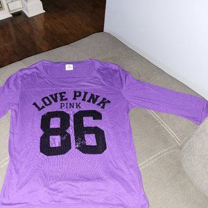 pink by VS 3/4 length shirt